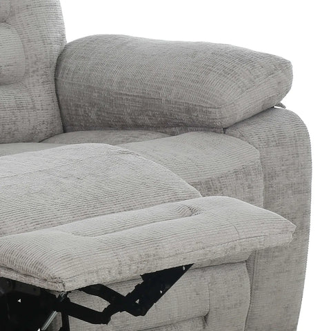 Close Up Wakefield 2 Seater Recliner Sofa in Grey Fabric