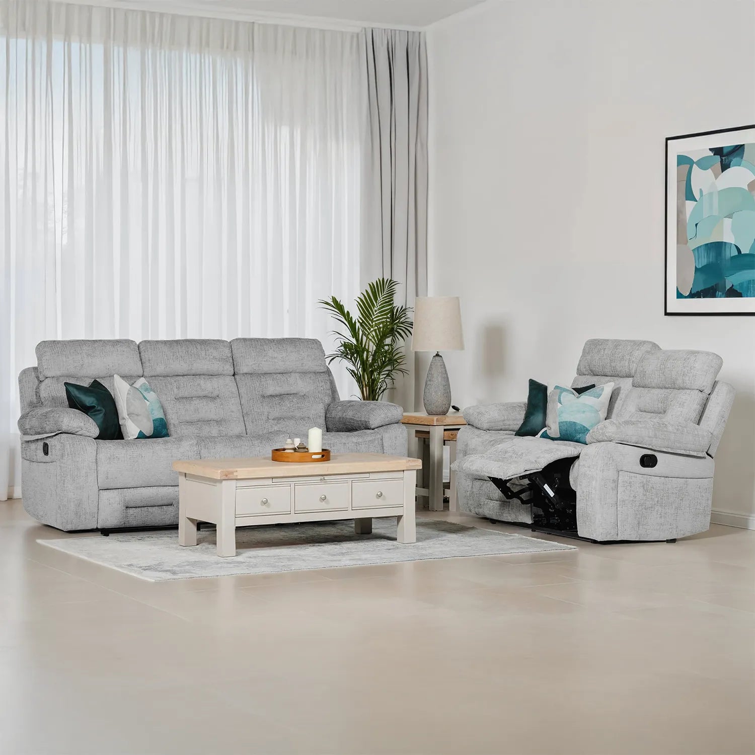Wakefield 3 Seater and 2 Seater Sofa Styled in Living Room Setting