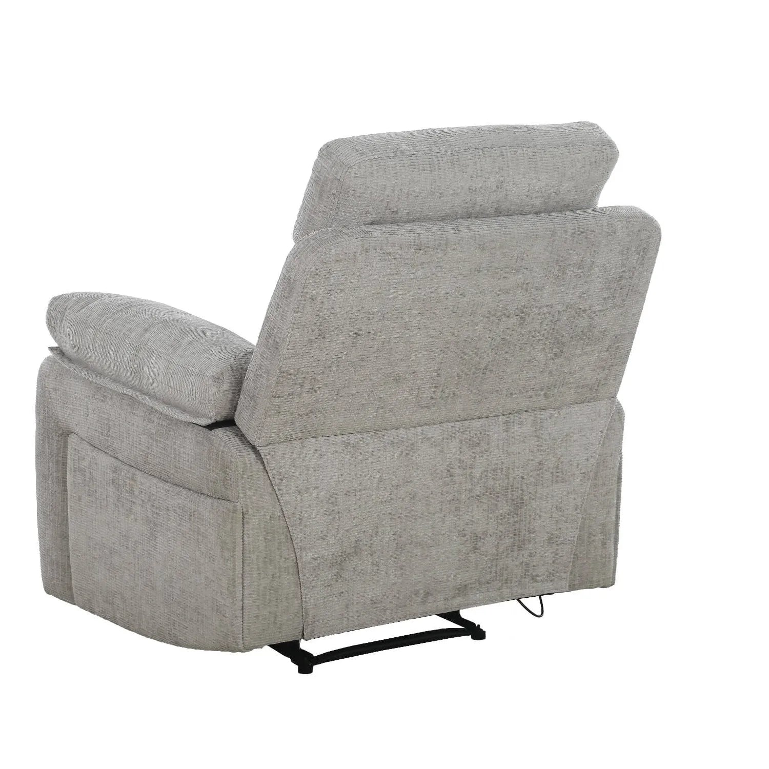 Wakefield Grey Fabric Manual Recliner Armchair – Back View