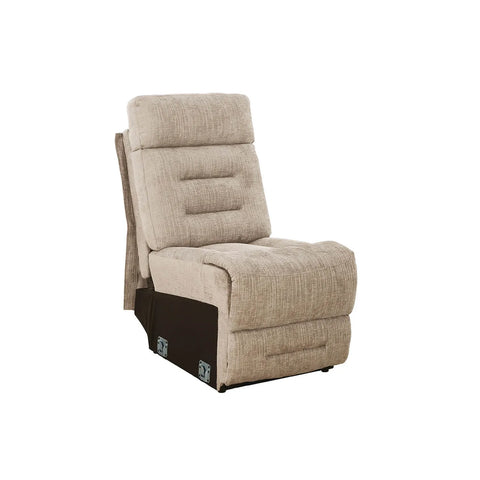Arm Less Chair for Wakefield Latte Fabric Modular Recliner Corner Sofa