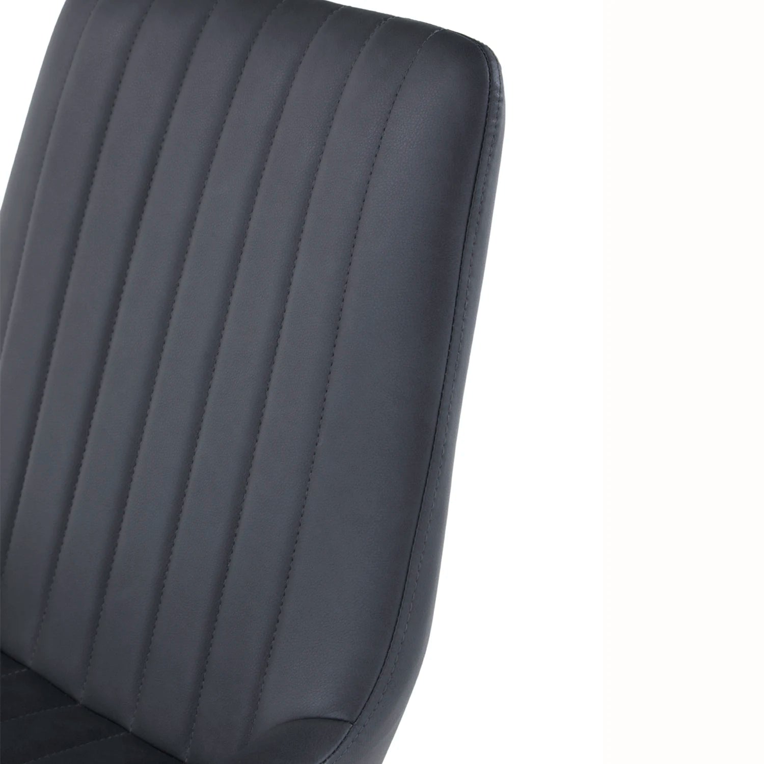 Walker Set of 4 Faux Leather Dining Chairs - Close Up of Faux Leather 