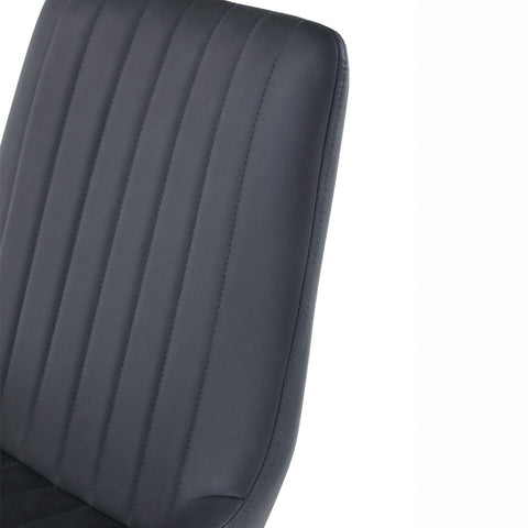 Walker Set of 4 Faux Leather Dining Chairs - Close Up of Faux Leather 