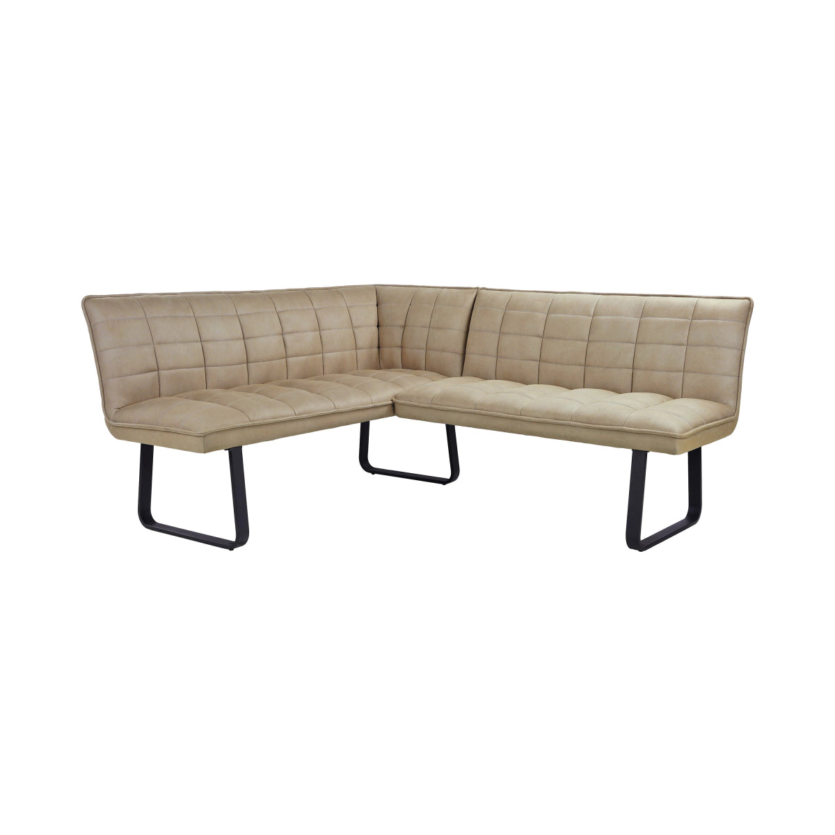 Warrior Taupe Fabric Corner Bench Set - Pendle Village Furniture