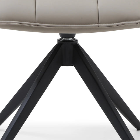Warrior PU Leather Swivel Dining Chairs – Set of 4, 6 or 8