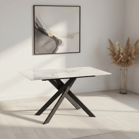 Warrior White Compact Fixed Dining Table