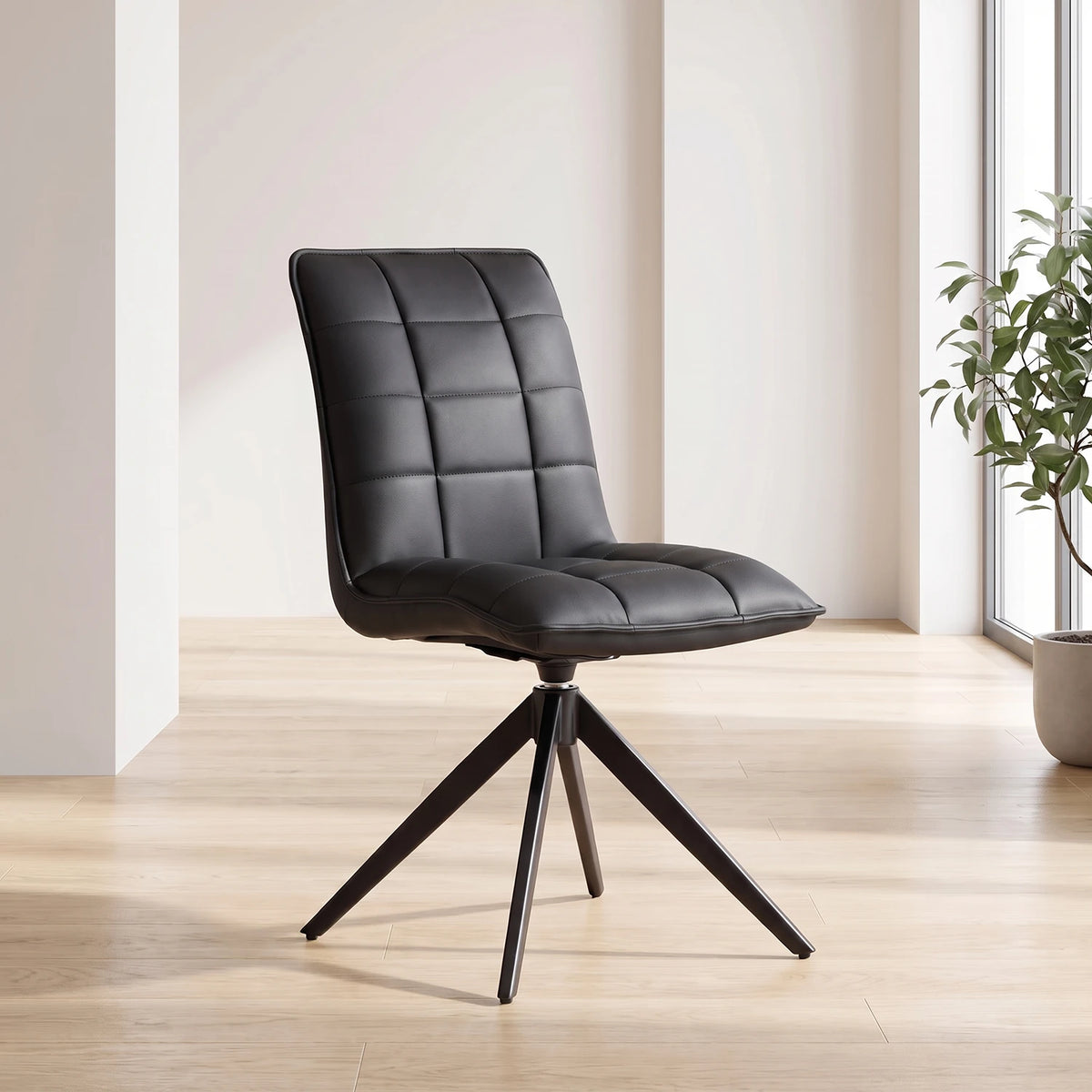 Warrior PU Leather Swivel Dining Chairs – Set of 4, 6 or 8