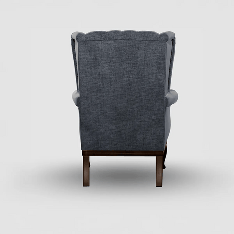 WoodBros Watton Chester Style Arm Chair with Wooden Legs - Pendle Village Furniture