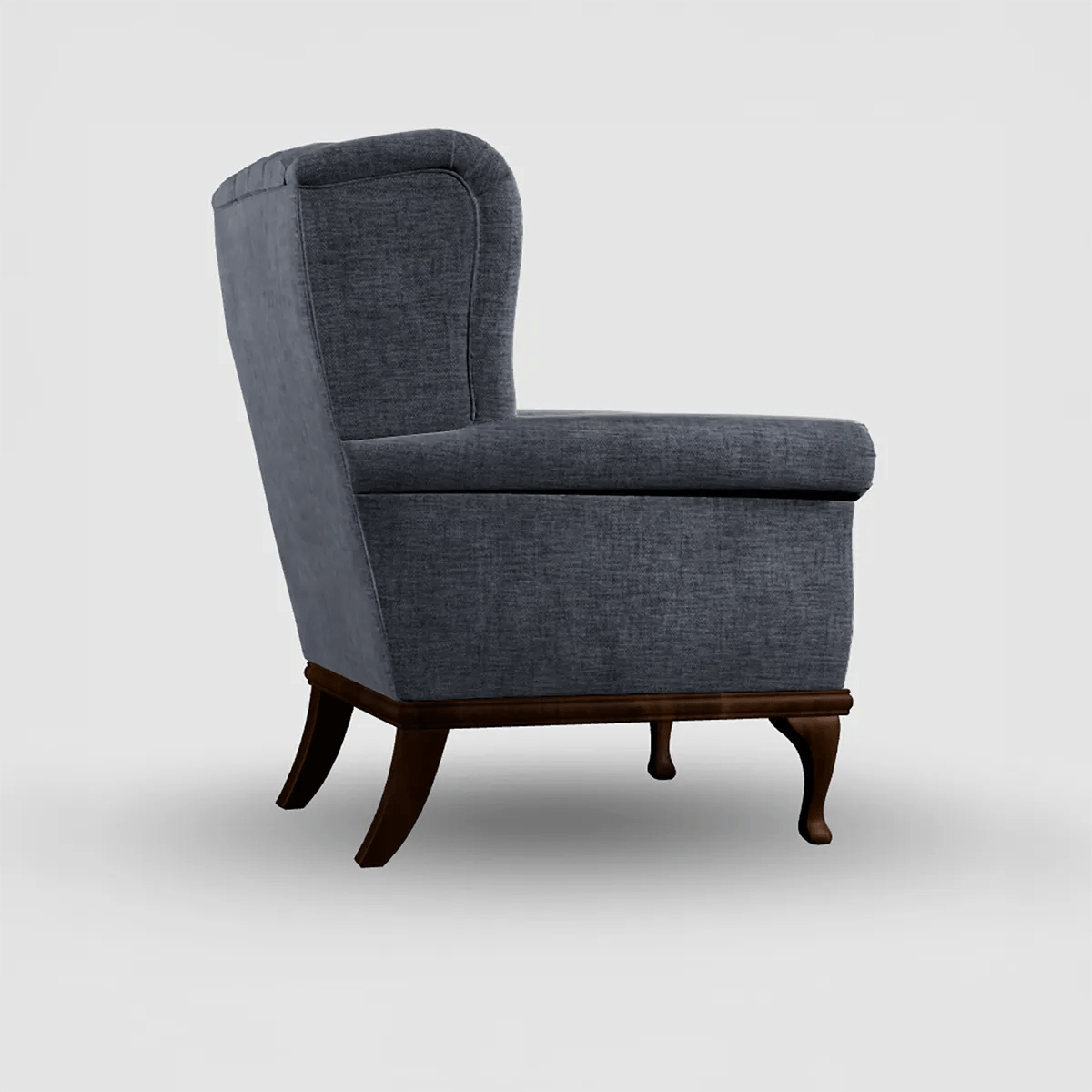 WoodBros Watton Chester Style Arm Chair with Wooden Legs - Pendle Village Furniture