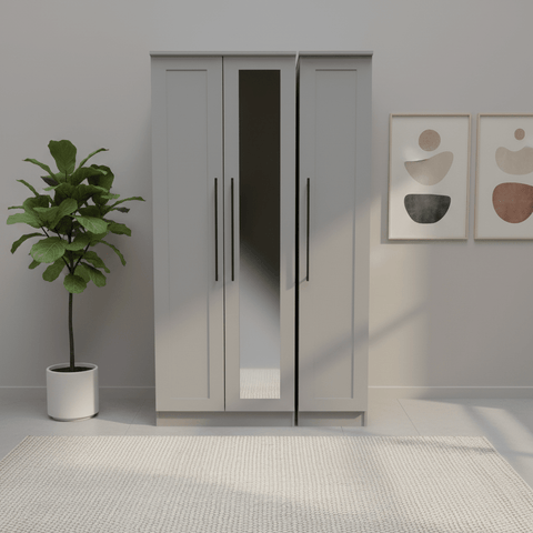 Beverly 3 Door Wardrobe with Mirror
