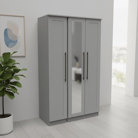 Beverly 3 Door Wardrobe with Mirror