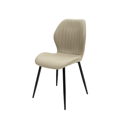 Westley Stone Faux Leather Corner Dining Bench with Manuelle Dining Chairs - Pendle Village Furniture