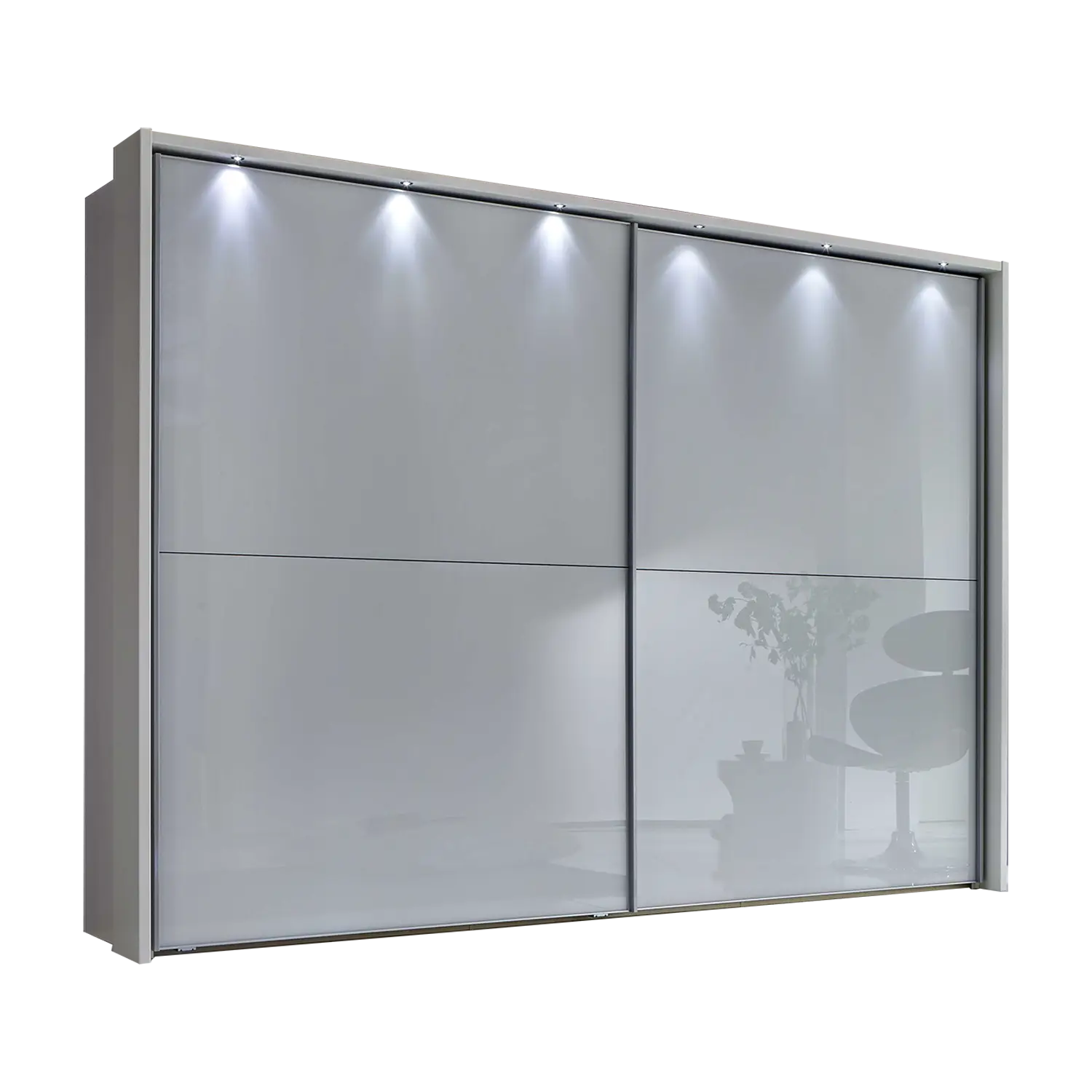Wiemann Bristol White Sliding Door Wardrobe, We will Deliver and assemble the wardrobe. Available in 4 Width Sizes 150cm, 200cm, 250cm and 300cm height is 217cm - Main Image 