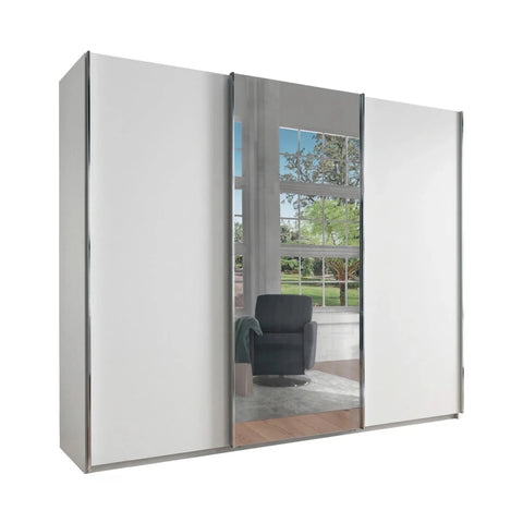 Monaco 3000 Decor White Large Sliding Door Wardrobe