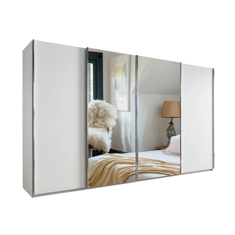 Monaco 3000 Decor White Large Sliding Door Wardrobe