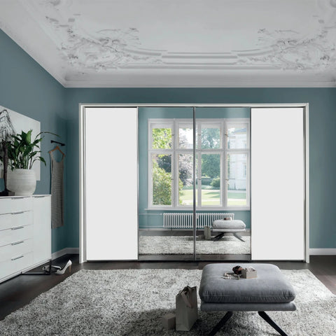 Monaco 3000 Decor White Large Sliding Door Wardrobe