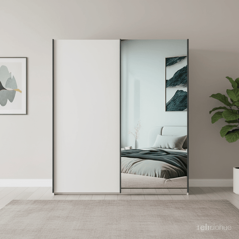 Wiemann Oxford 2 Door Sliding 150 cm Wardrobe with Mirror