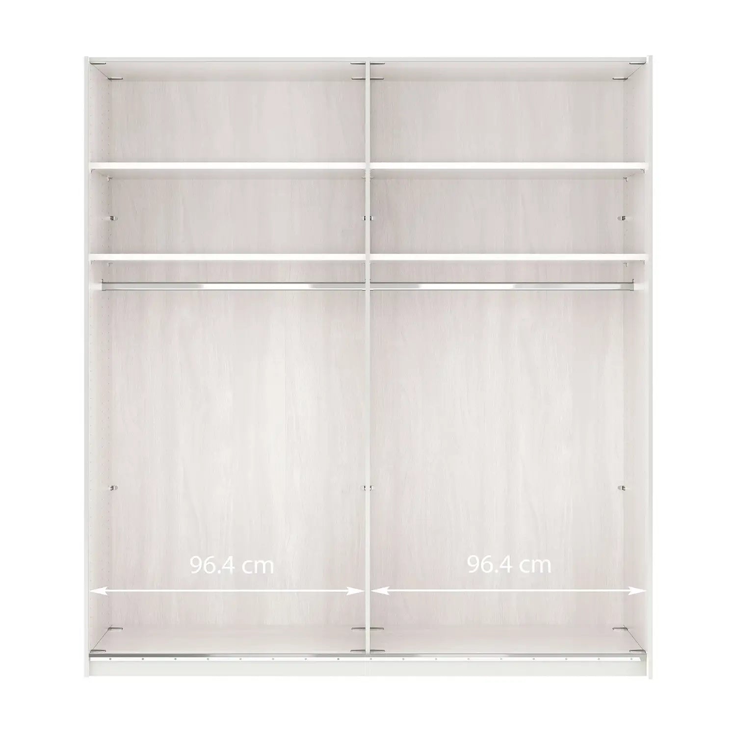 Wiemann Oxford 2 Door Sliding 200cm Holm Oak Wardrobe with Mirror, also available in 150cm - Interior Details