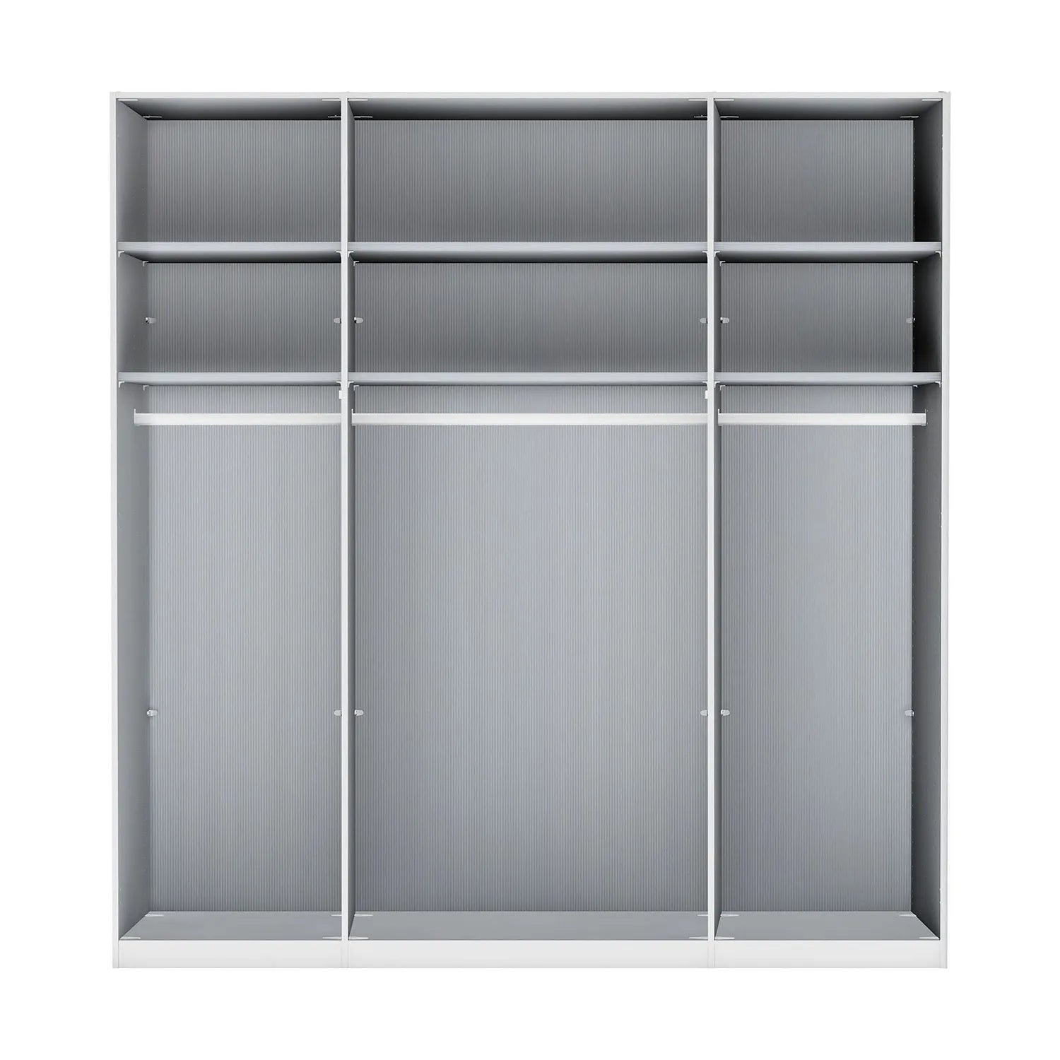 Wiemann Stylo 4 Door 200cm Wardrobe – Graphite & Glass Front