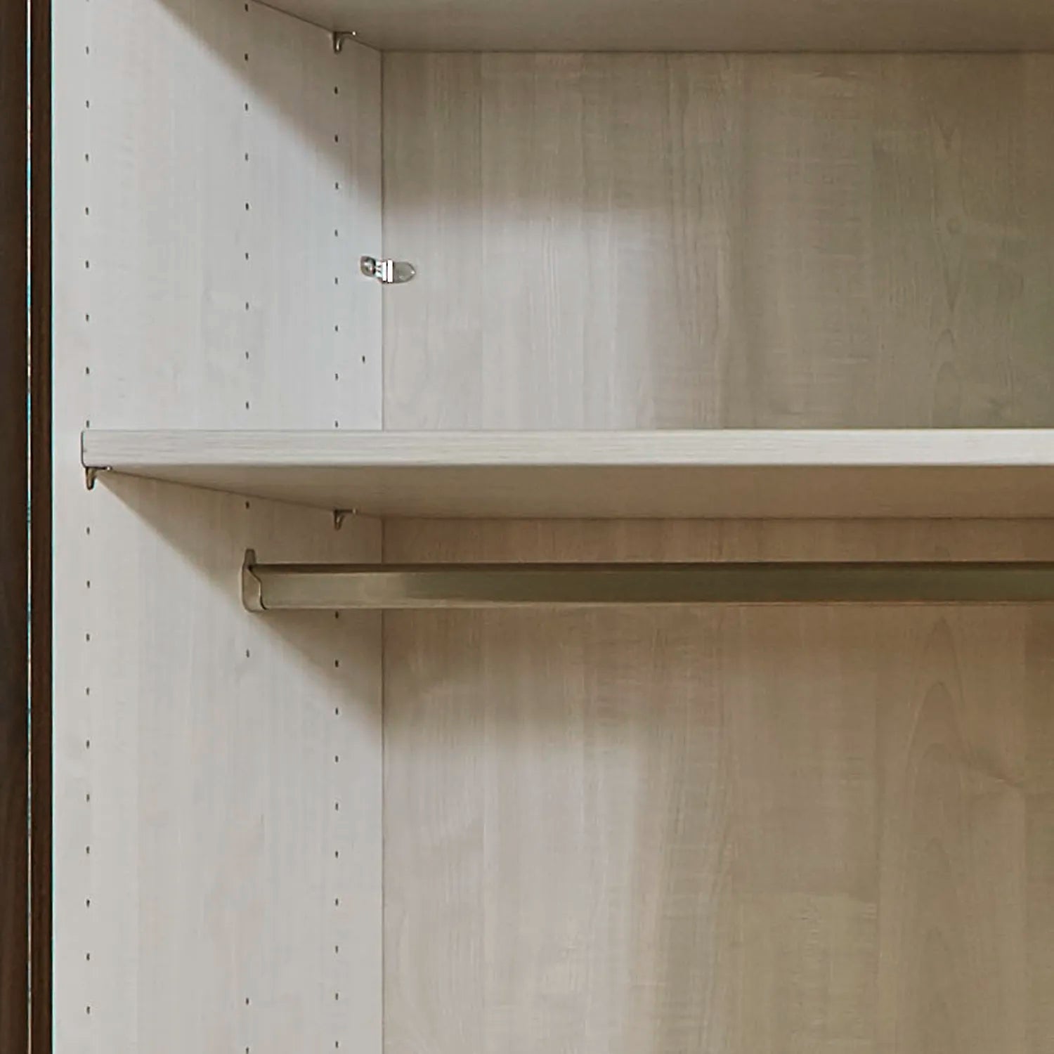 Wiemann Bristol Rustic Oak and Pebble Grey Sliding Door Wardrobe With Mirror