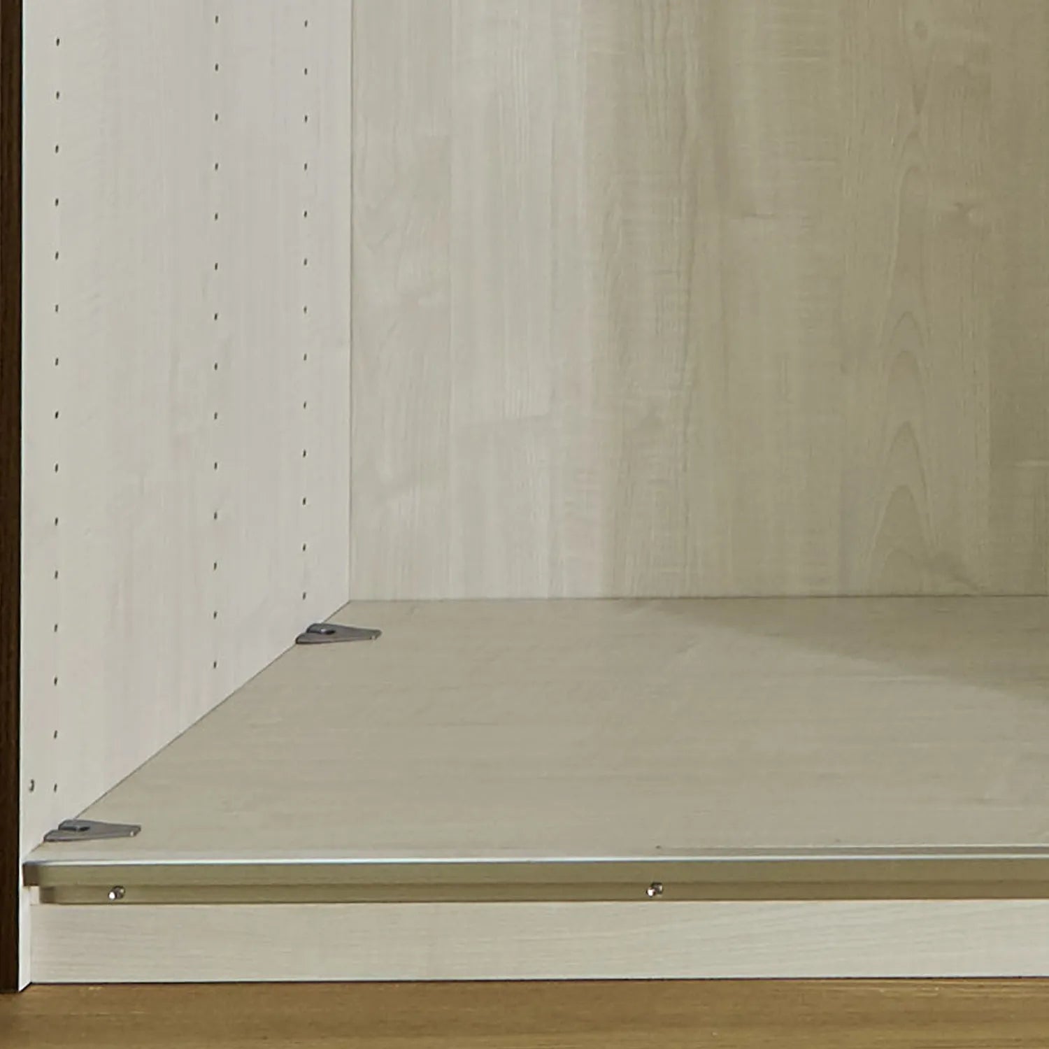 Wiemann Bristol Rustic Oak and Pebble Grey Sliding Door Wardrobe With Mirror