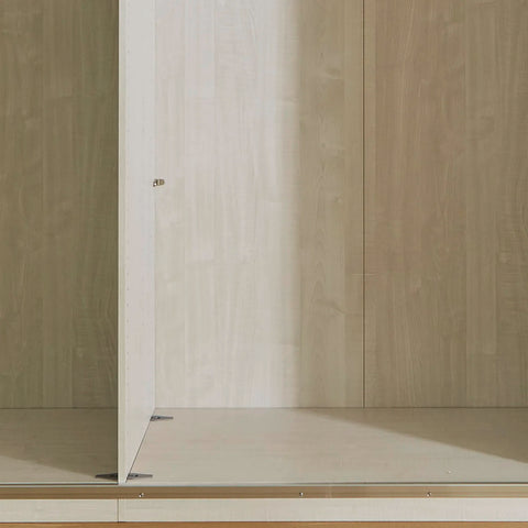 Wiemann Bristol Rustic Oak and Pebble Grey Sliding Door Wardrobe With Mirror