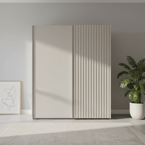 Tulsa Champagne 2 Door Sliding Wardrobe