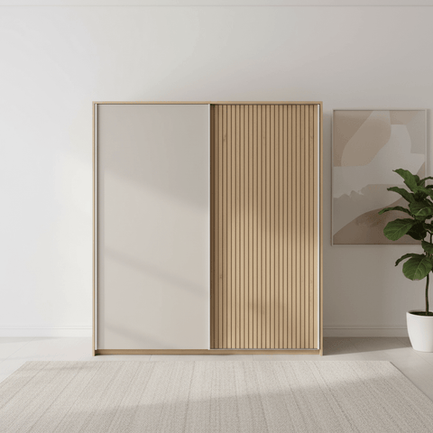 Tulsa Champagne 2 Door Sliding Wardrobe