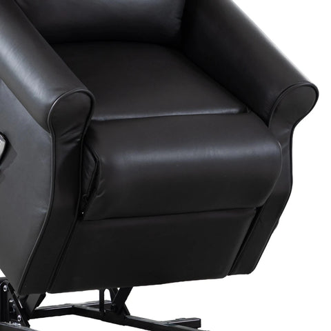 Windsor Black Leather Lift & Tilt Recliner (Dual Motor)