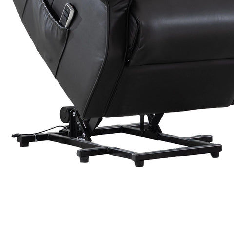 Windsor Black Leather Lift & Tilt Recliner (Dual Motor)