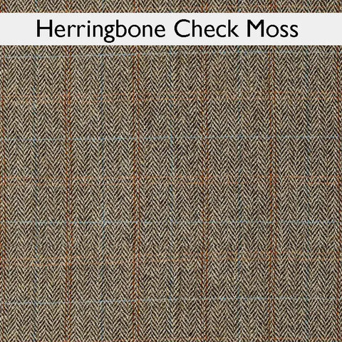 Wood Bros Thetford Chesterfield Sofa - Herringbone Check Fabric