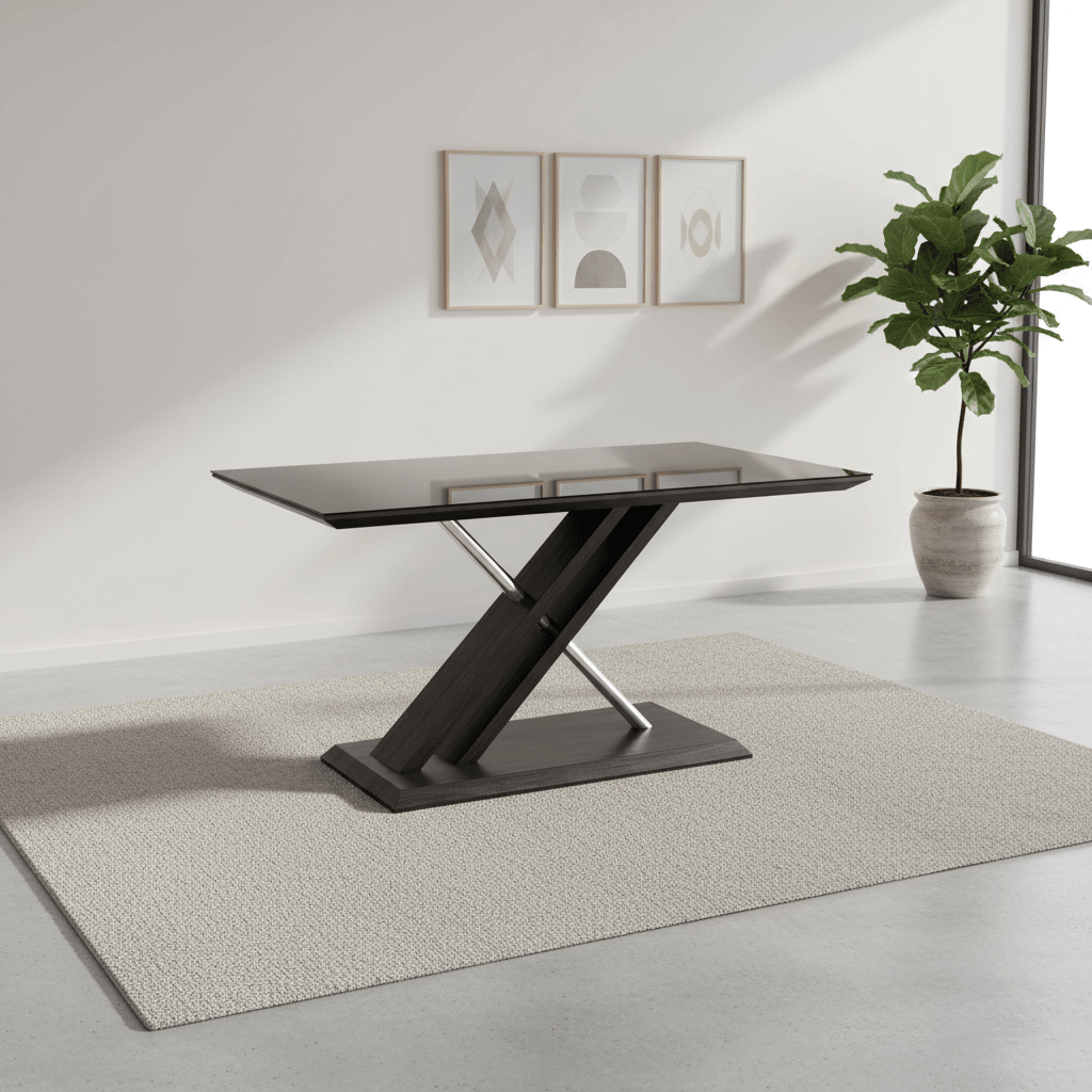 Xavia 160cm Grey Walnut Dining Table