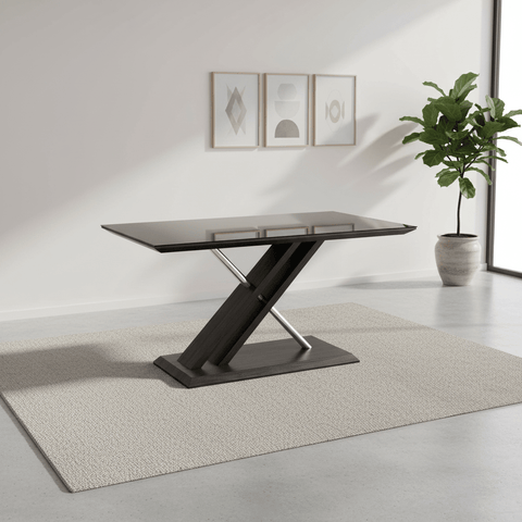 Xavia 160cm Grey Walnut Dining Table