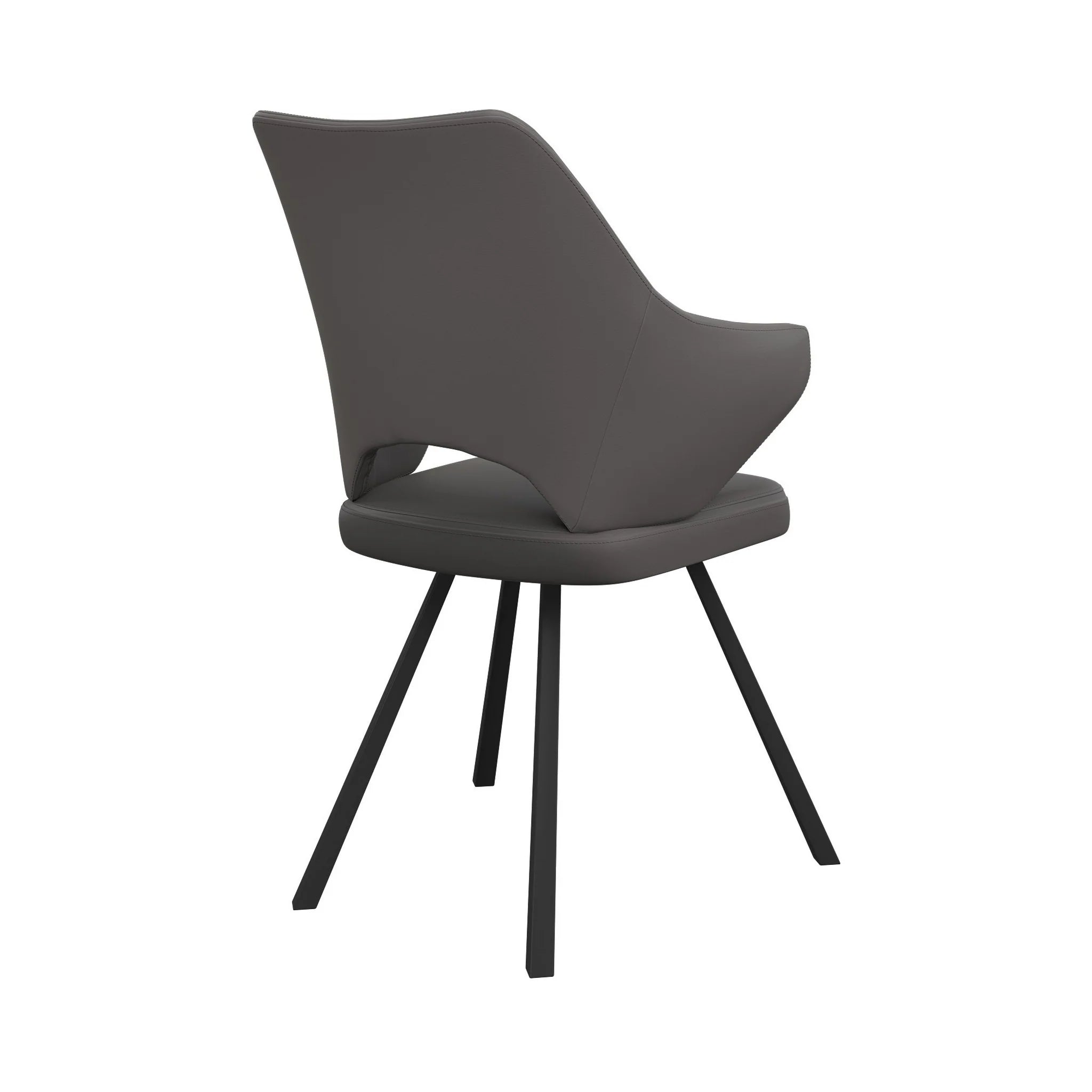 Eclipse Grey Ceramic Extending Dining Table with Marlow Faux Leather Dining Chairs - Pendle Village Furniture