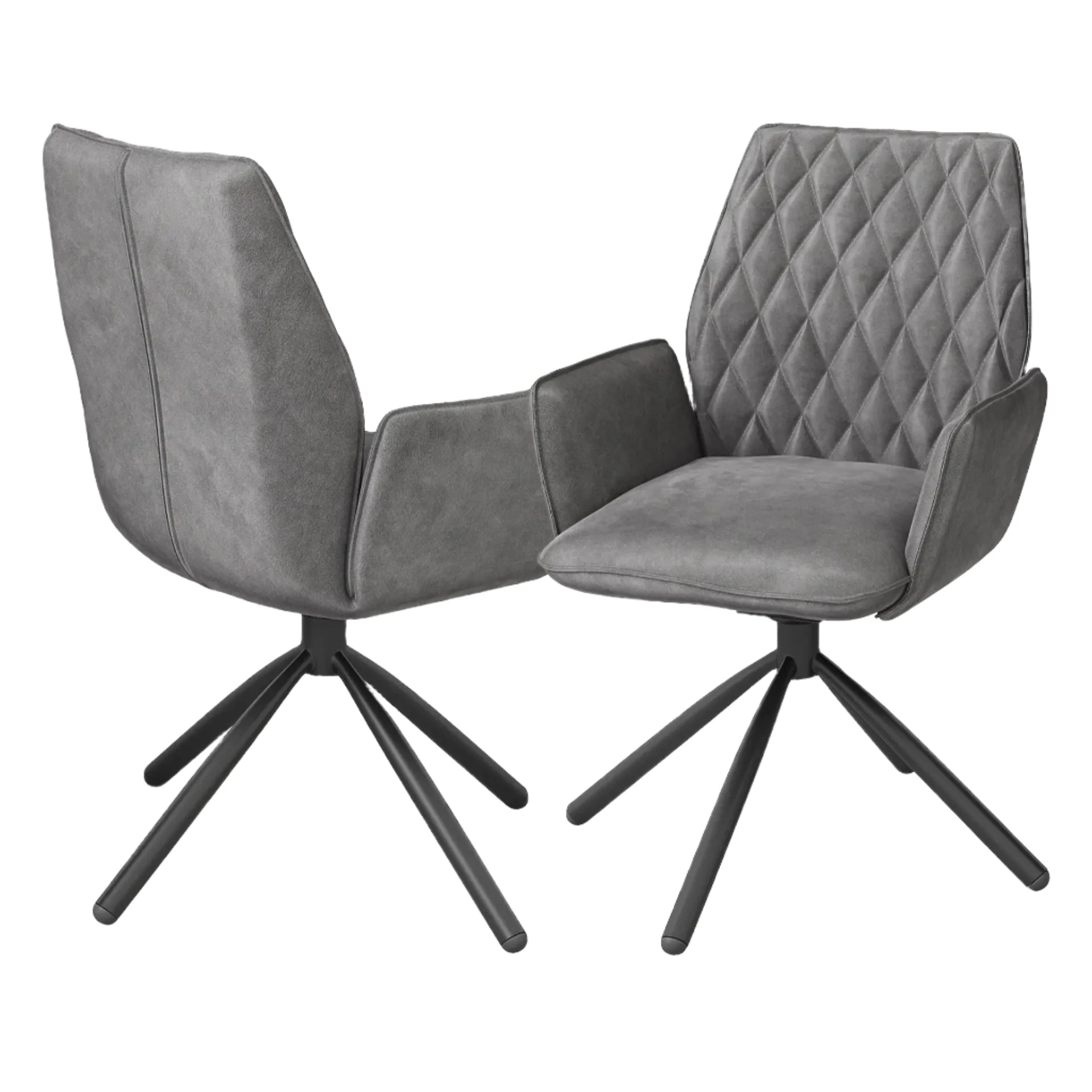 Twist Pink Swivel Dining Chairs - Set of 4 - Pendle Village Furniture
