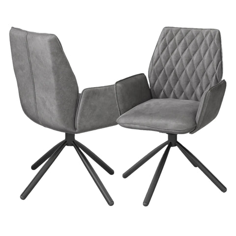 Twist Pink Swivel Dining Chairs - Set of 4 - Pendle Village Furniture