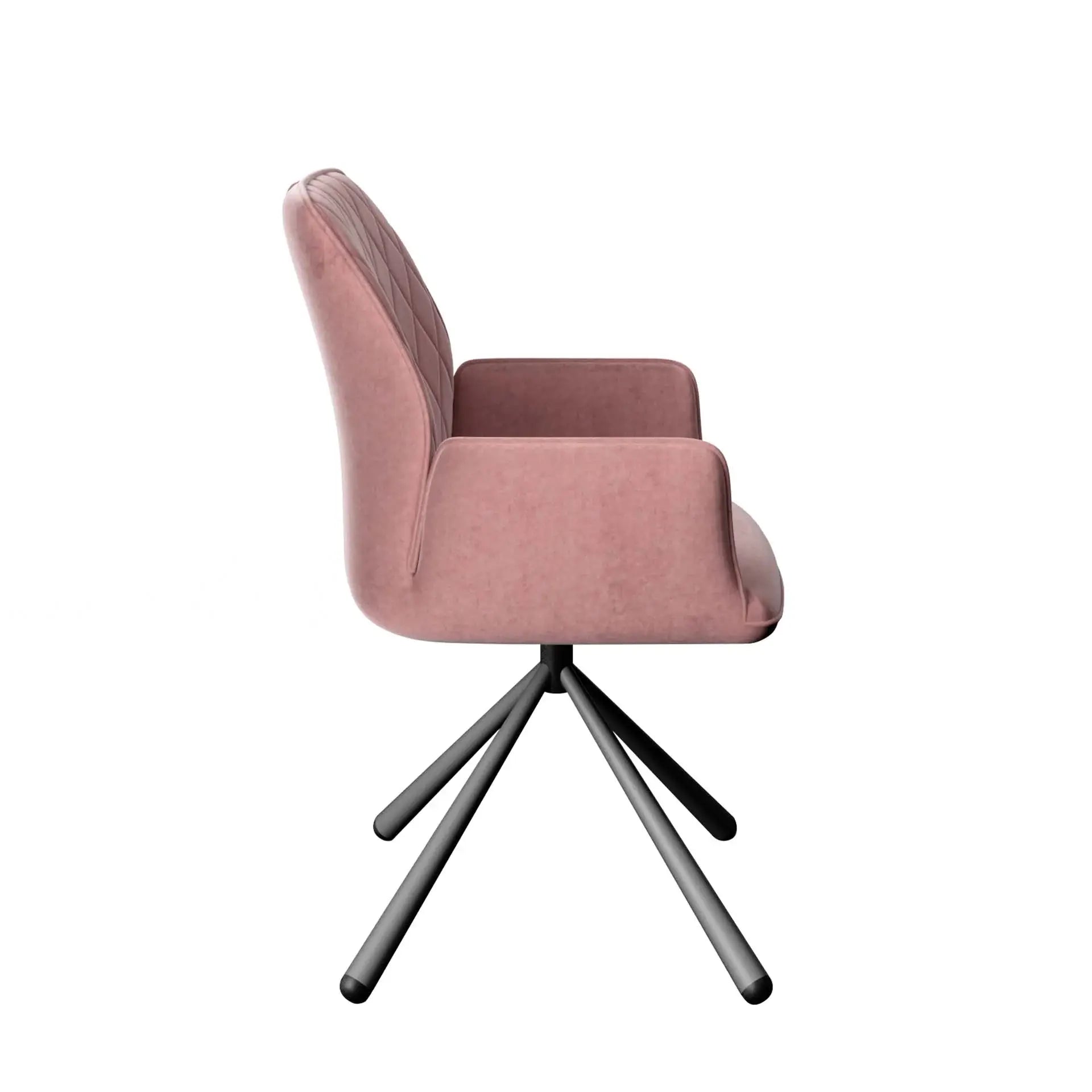 Twist Pink Swivel Dining Chairs - Set of 4 - Pendle Village Furniture