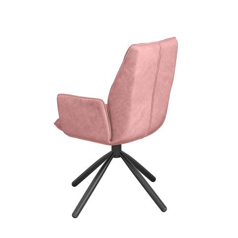 Twist Pink Swivel Dining Chairs - Set of 4 - Pendle Village Furniture