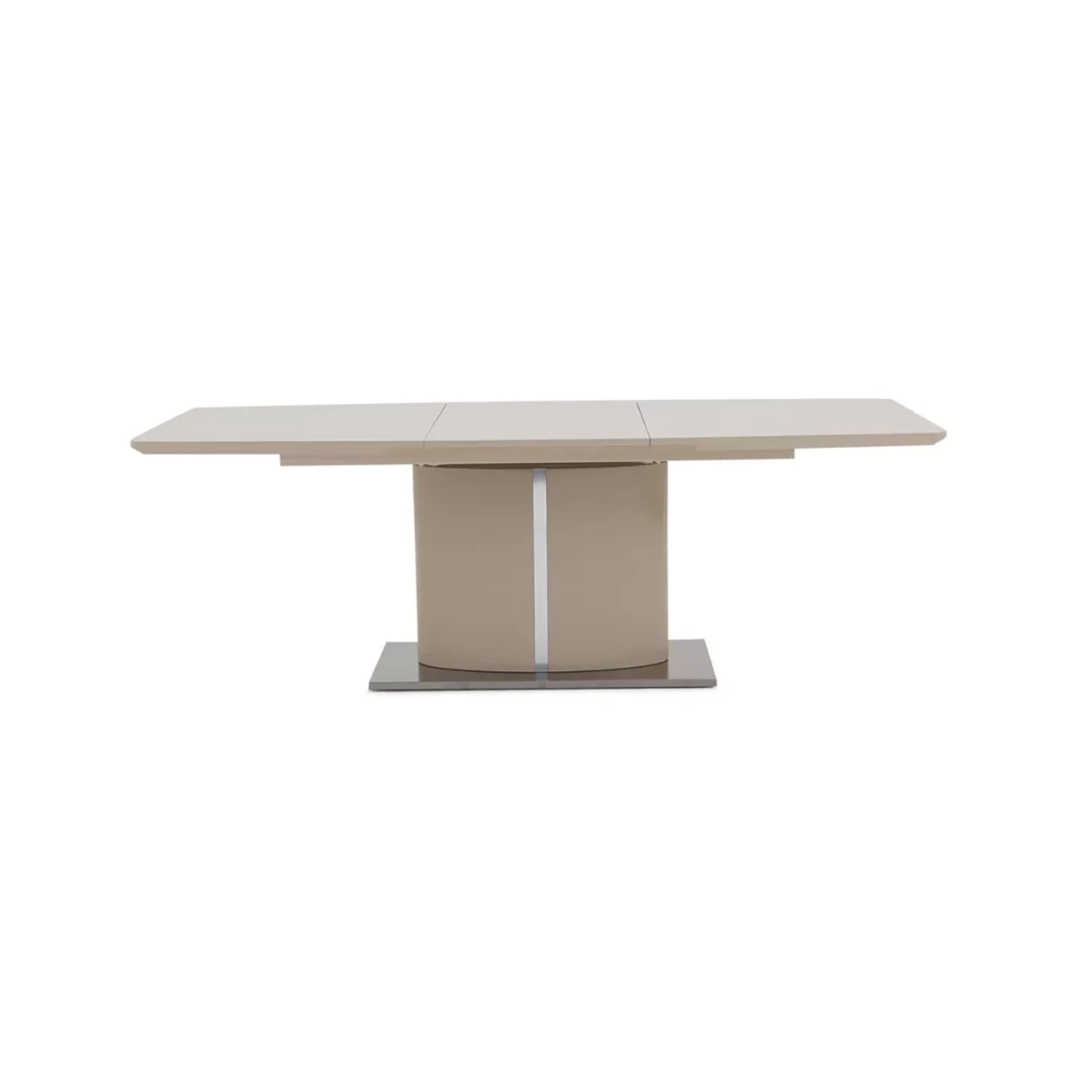 Get Zara 1.6M High Gloss Cream Extending Dining Table Pendle Village Furniture