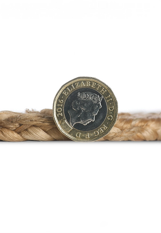 Zarla Natural Jute Round Rug, 120cmx120cm - Also available in Black - Pile Height Image