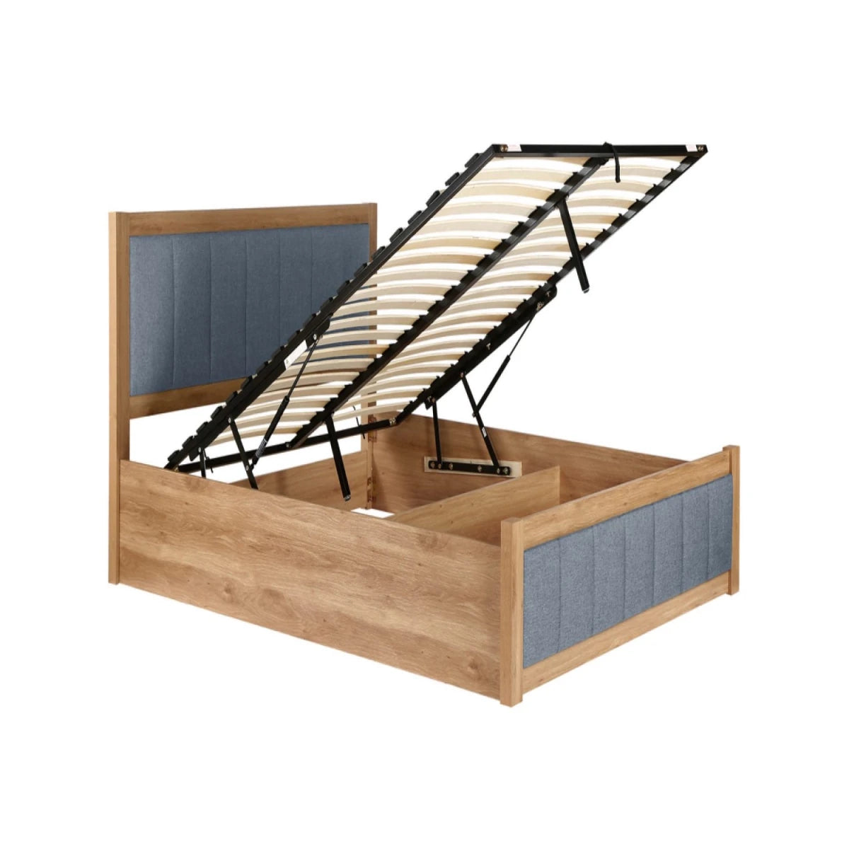 Premium ottoman bed with easy lift storage solution.