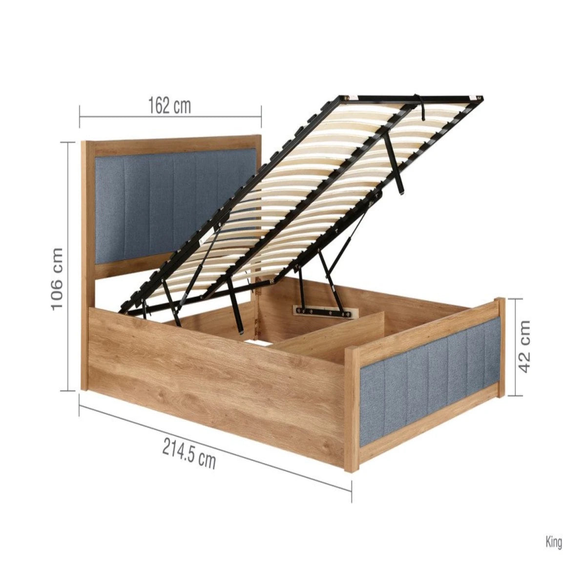 Detailed bed measurements for accurate space planning.