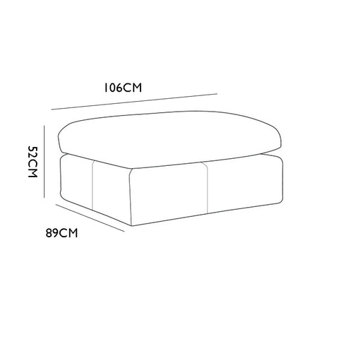 Horatio Brown Leather & Pablo Mole Fabric Sofa