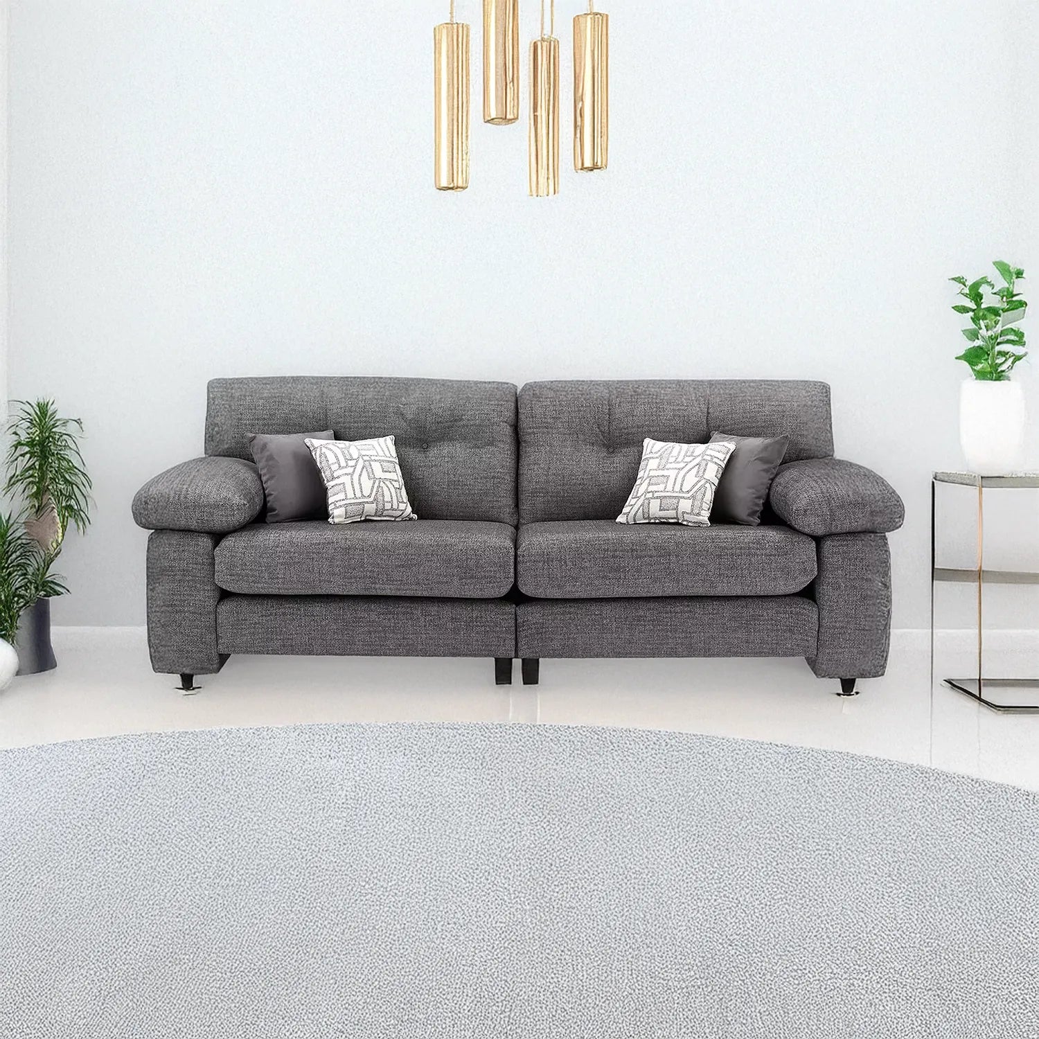 Ziggy 4 Seater Fabric Sofa