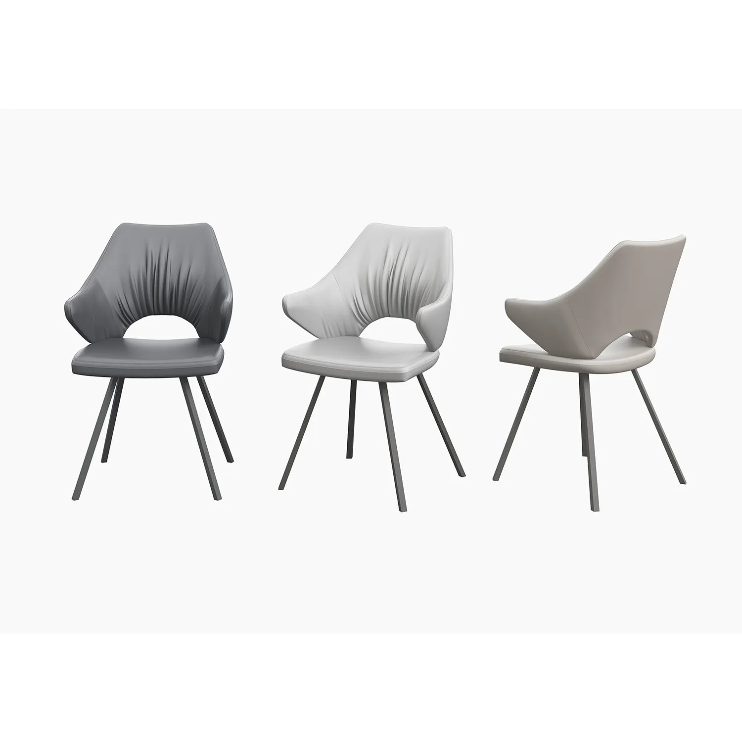 Marlow Leather Dining Chairs - Set of 4 - Pendle Village Furniture