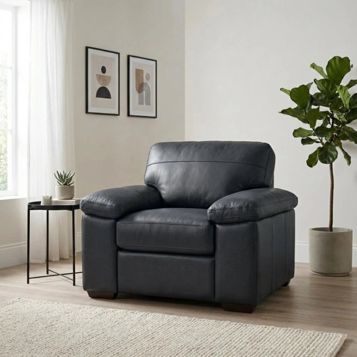 Contemporary Lovechair with high-density foam and refined design