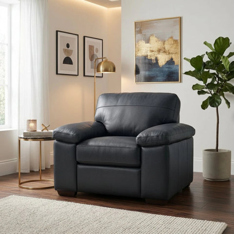 Stylish single chair with anti-sag support and elegant finish.