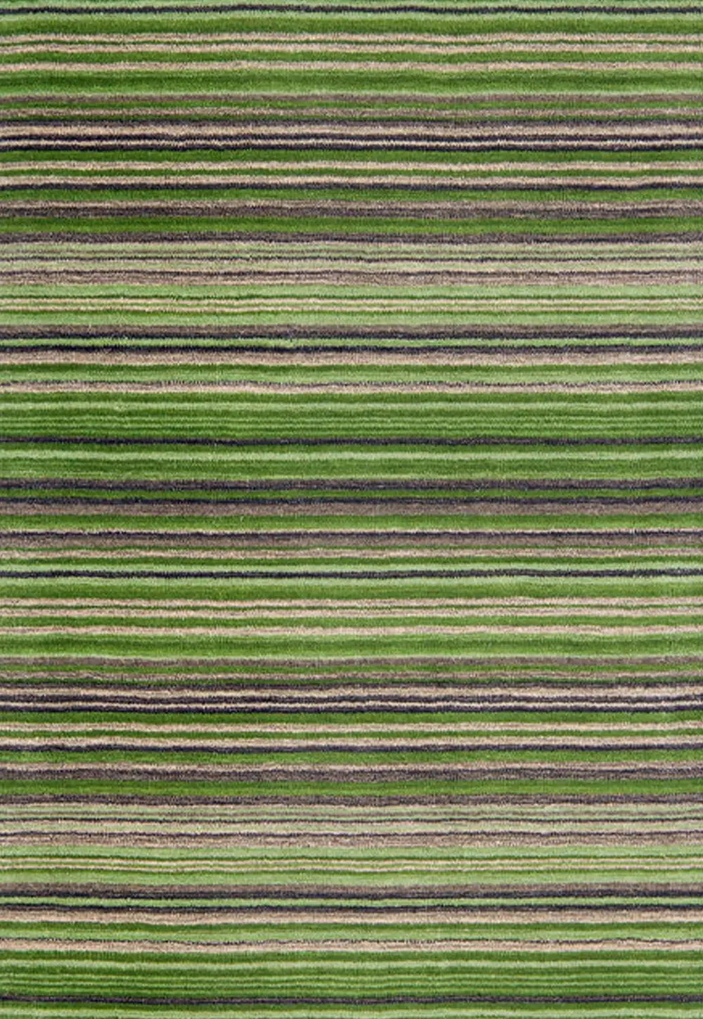 Carter Modern Striped Rug. Available in 8 colours - Green Stripe Rug Main Image