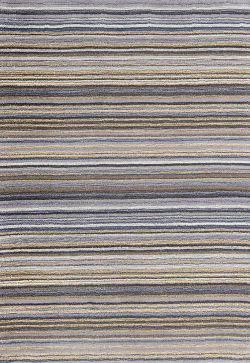 Carter Modern Striped Rug. Available in 8 colours - Grey Stripe Rug Main Image