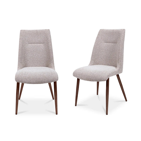 Granada Chestnut Dining Table with 6 Granada Natural Fabric Chairs - Pendle Village Furniture