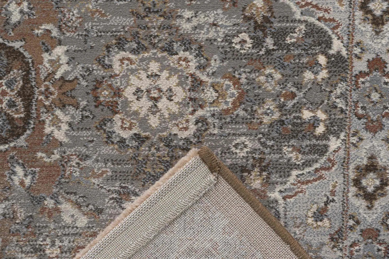 Da Vinci Elmund Grey Terracotta Traditional Rug - Pendle Village Furniture